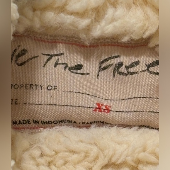 Free People We The Free Teddy Swing Oversized jacket. Size XS - Picture 6 of 7
